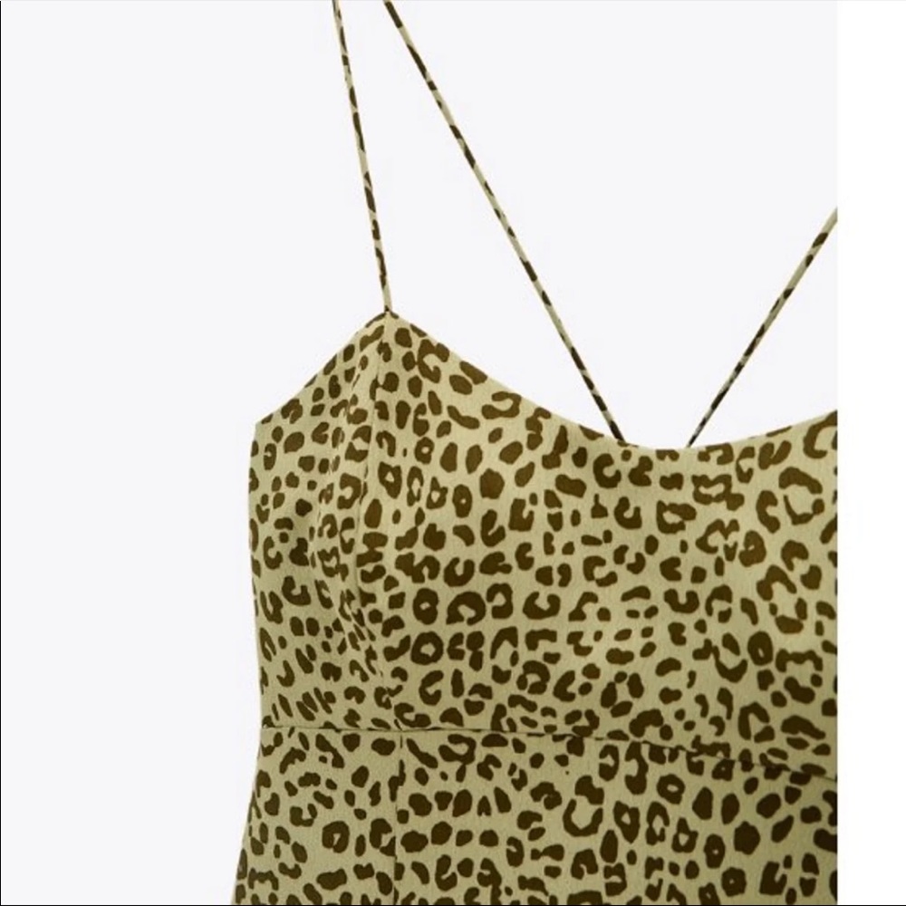 Zara printed mini dress
